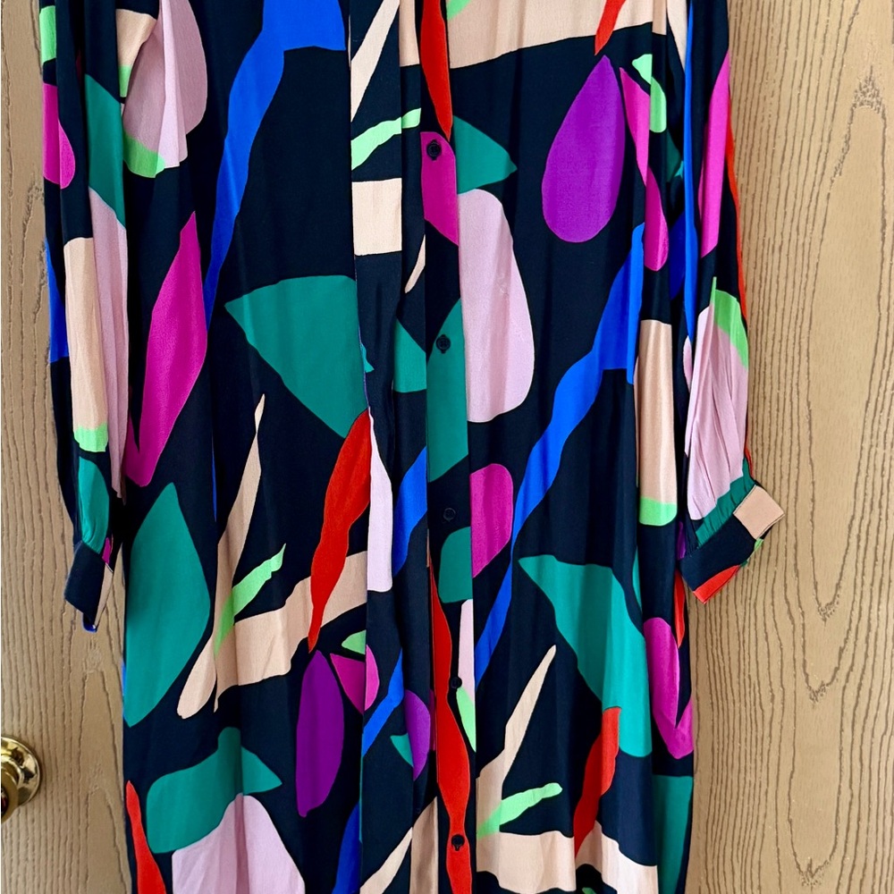 Colorful Abstract Print Women's Dress